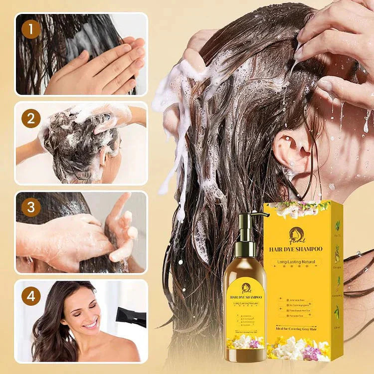 Naturique – Japanese Long-Lasting Natural Hair Dye Shampoo || Buy 1 Get 1 Free !!